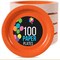 100 Count Orange Paper Plates 7 Inch Durable Disposable Supplies for Parties